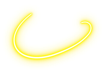 Flash Glowing Neon Curved Line Vector