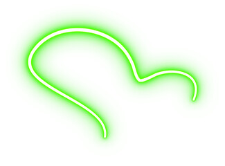 Flash Glowing Neon Curved Line Vector