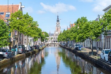 Obraz premium city canal in the country