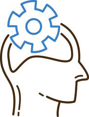 head gear wheel design icon