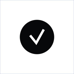 check mark icon on round internet button