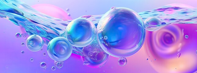 Pink bubbles background wallpaper