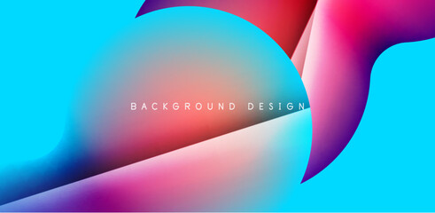 Colorful bubble abstract background with shadow effects. Minimalist geometric vector Illustration For Wallpaper, Banner, Background, Card, Book Illustration, landing page