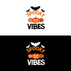 Halloween t shirt design Spooky Vibes