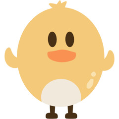 cute chicken cartoon hand drawn design for decoration
