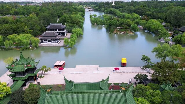 Slender West Lake Scenic Spot, Yangzhou City, Jiangsu Province, China