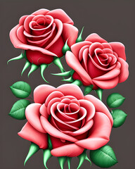 Drawn Roses