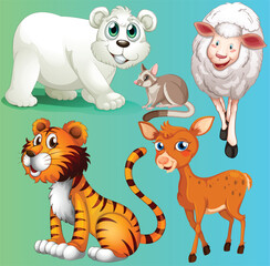 set of animals