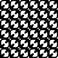  Grunge background with abstract shapes. Black and white texture. Seamless monochrome repeating pattern  for decor, fabric, cloth.