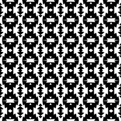  Grunge background with abstract shapes. Black and white texture. Seamless monochrome repeating pattern  for decor, fabric, cloth.