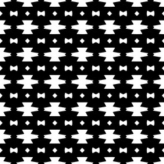  Grunge background with abstract shapes. Black and white texture. Seamless monochrome repeating pattern  for decor, fabric, cloth.