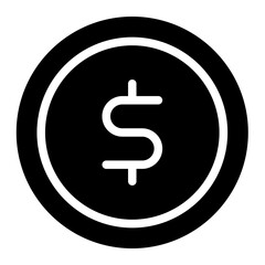 dollar coin icon