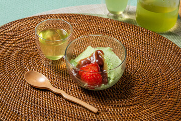 抹茶のムース　Matcha