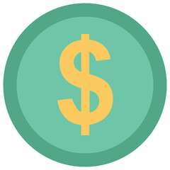 Download premium icon of dollar coin 