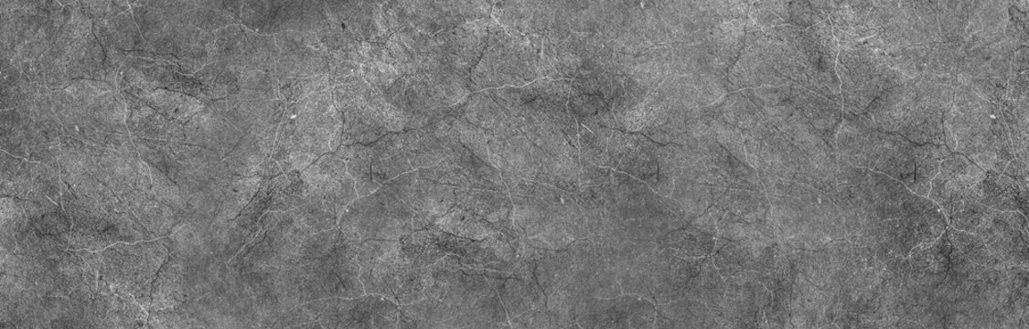 Abstract grunge grey or black and white color marbled stone or rock background design old industrial gray grainy rough granite or marble slab wall texture grayscale textured header banner background