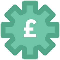 An online earning bold line icon