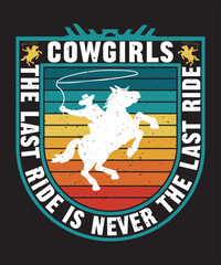 Cowgirl Free vector, prints, template, design