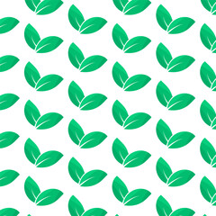 leaves pattern seamless vector illustration