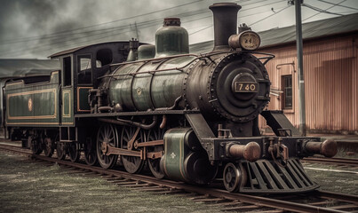 Fototapeta premium LOCOMOTORAS ANTIGUAS