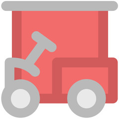 A public transport bold line icon