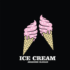 design illustration mascot icon ice cream