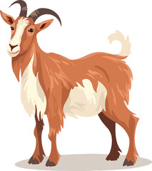 goat cartoon animals clipart