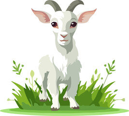 goat cartoon animals clipart