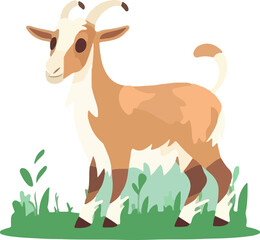 goat cartoon animals clipart