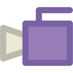 A video camera bold line icon