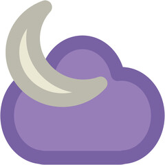 Bold line icon of a sunrise