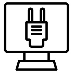 Fototapeta premium plug line 