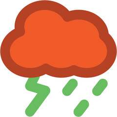 Windsock denoting forecast in bold line icon