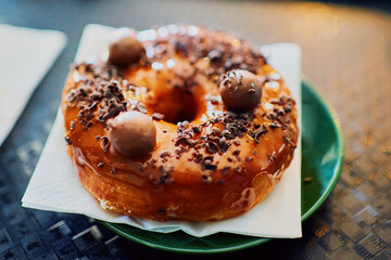 Freshly baked donuts