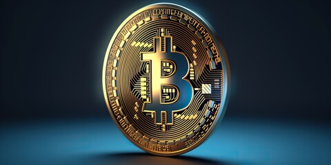 AI Generated. AI Generative. BTC Bitcoin crypto currency money digital cash future invest marketing data payment. Graphic Art