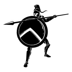 Spartan Defensive Block Shield and Spear Attack