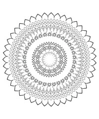 mandala pattern design, vector best flat design.