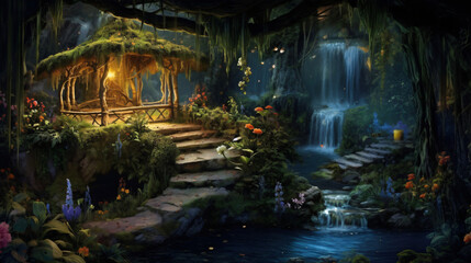 Obraz na płótnie Canvas Enchanting magical fantasy fairytale