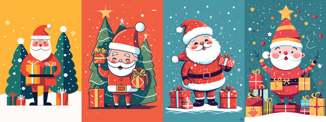 Jolly Santa Claus Vector Illustration for Christmas Celebrations