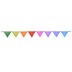 multi colored paper flags