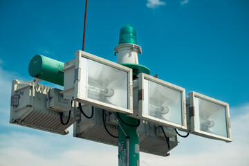 Signal Lichter Hafeneinfahrt Usedom