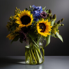 Fototapeta na wymiar Flowers in Vase