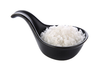 salt in ceramic bowl on transparent png