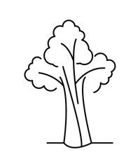 tree icon, vector best line icon.