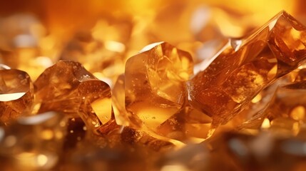 close up of amber stone