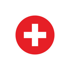 Obraz premium First aid icon, First aid symbol vector design plus icon