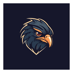 Eagle shaped mascot logo for a publishing company.