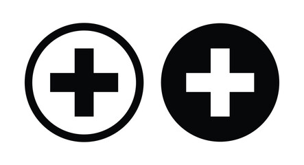 First aid icon, First aid symbol vector design plus icon