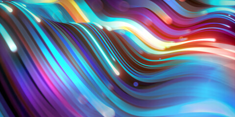 abstract colorful background with wavy lines, digital wallpaper