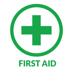 First aid icon, First aid symbol vector design plus icon
