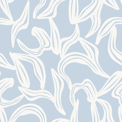 Pastels Tropical Leaf Seamless Pattern Design